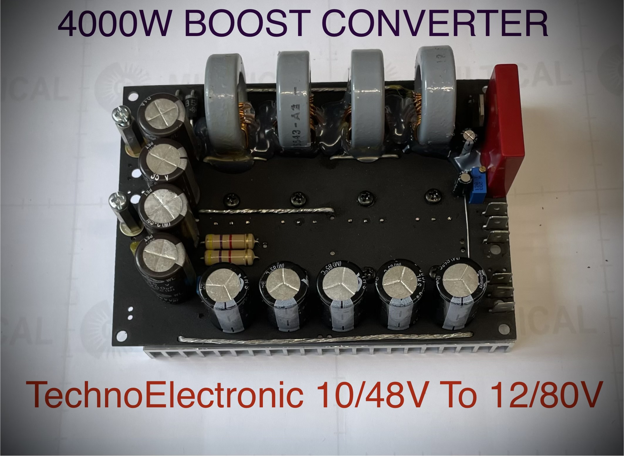 ماژول افزاینده ولتاژ dc به dc صنعتی تا ۴۰۰۰ وات مدل TE61B