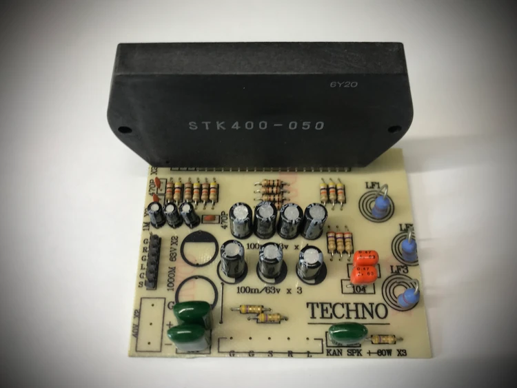 کیت آمپلی فایر STK400 سه کاناله با ایسی اصلی ژاپنی مدل تکنو ۳