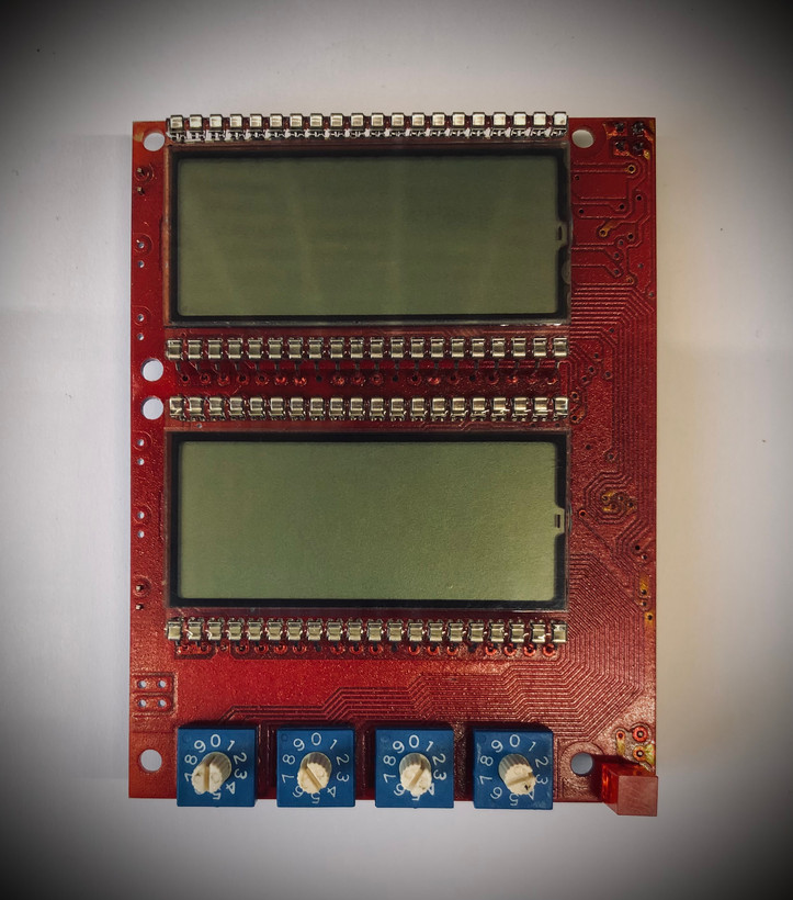 ماژول شمارنده دو کاناله با LCD و مقایسه گر قابل برنامه ریزی دیجیتال مدل TE5