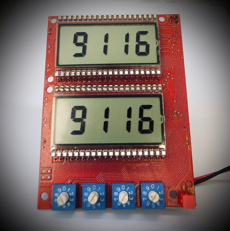 ماژول شمارنده دو کاناله با LCD و مقایسه گر قابل برنامه ریزی دیجیتال مدل TE5